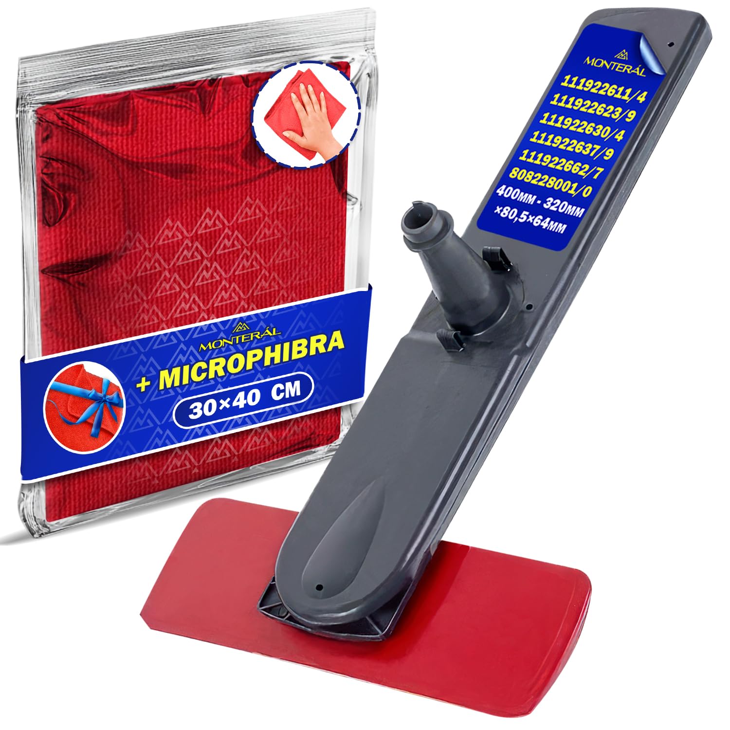 Unterer Sprüharm für Geschirrspüler 400 mm mit dem Originalcode 111922637/9 1119226379 für AEG für Electrolux - Komplett mit Microfasertuch – Garantie 10 Jahre - MONTERAL