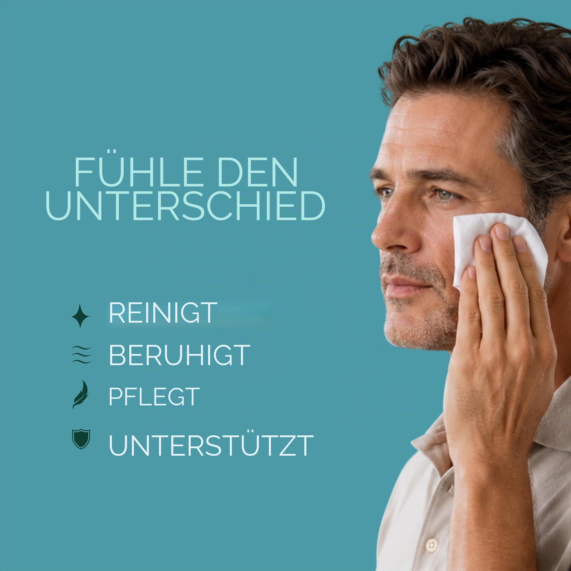 NOVEHA - Demodex Reinigungstücher für Augenlider und Wimpern | 60 Stück extra starke Wimpern-Reinigungstücher einzeln verpackt