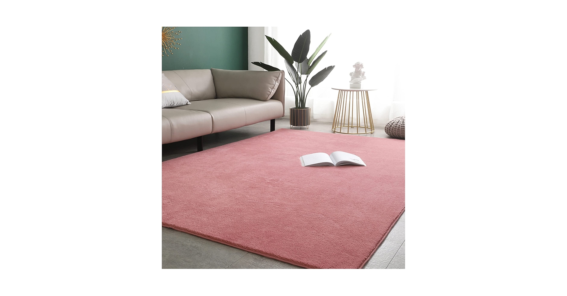 ラグ ラグマット Hot Pink 約125cm × 約179cmⓉ Amazon｜シャギーラグ ラグ カーペット 絨毯 ピンク桃色 約1畳