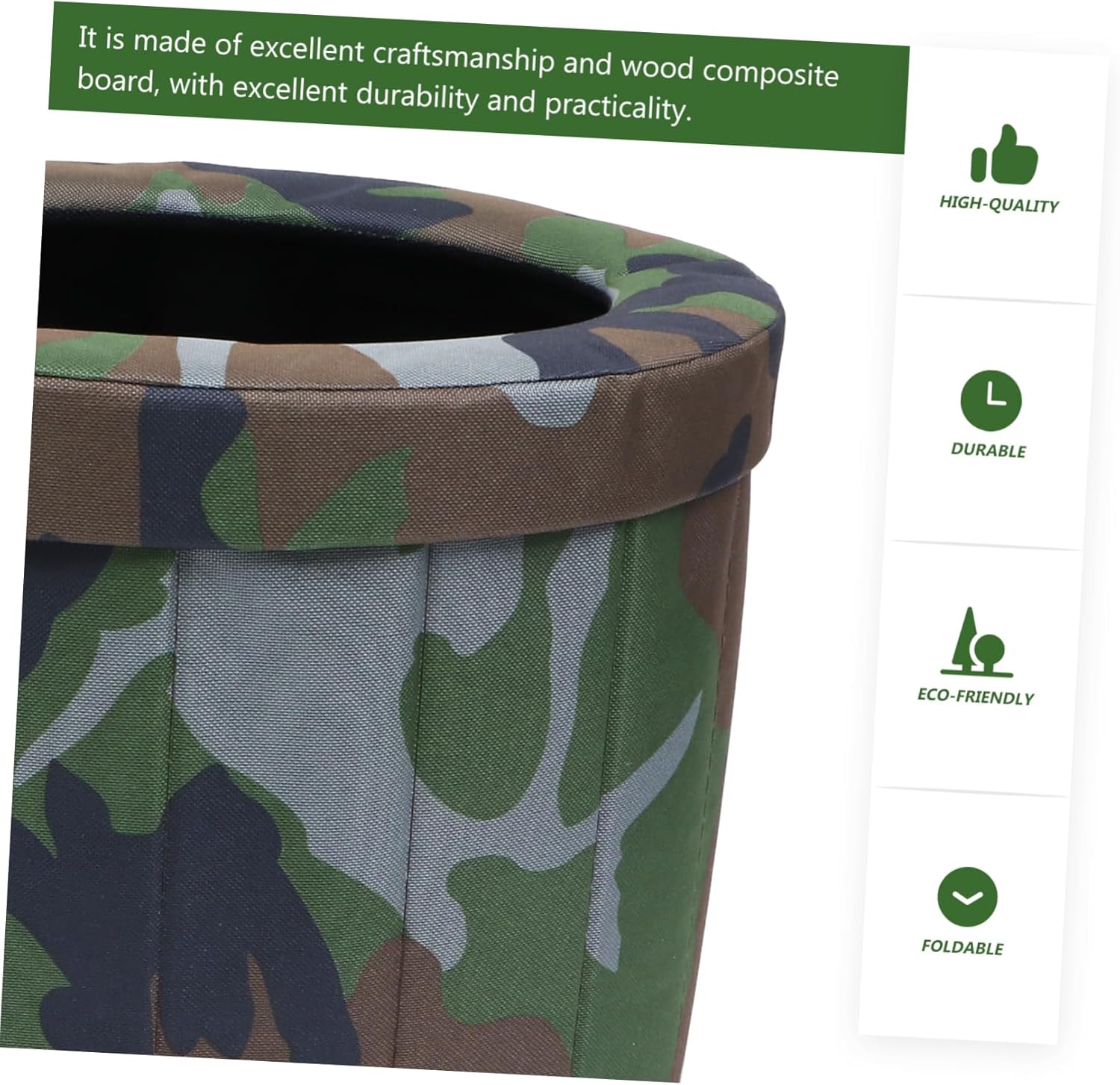 Toyvian Portable Folding Toilet for Camping Traveling and Car Use Lightweight Waterproof Carry Bag for Outdoor Adventures and Emergency Situations