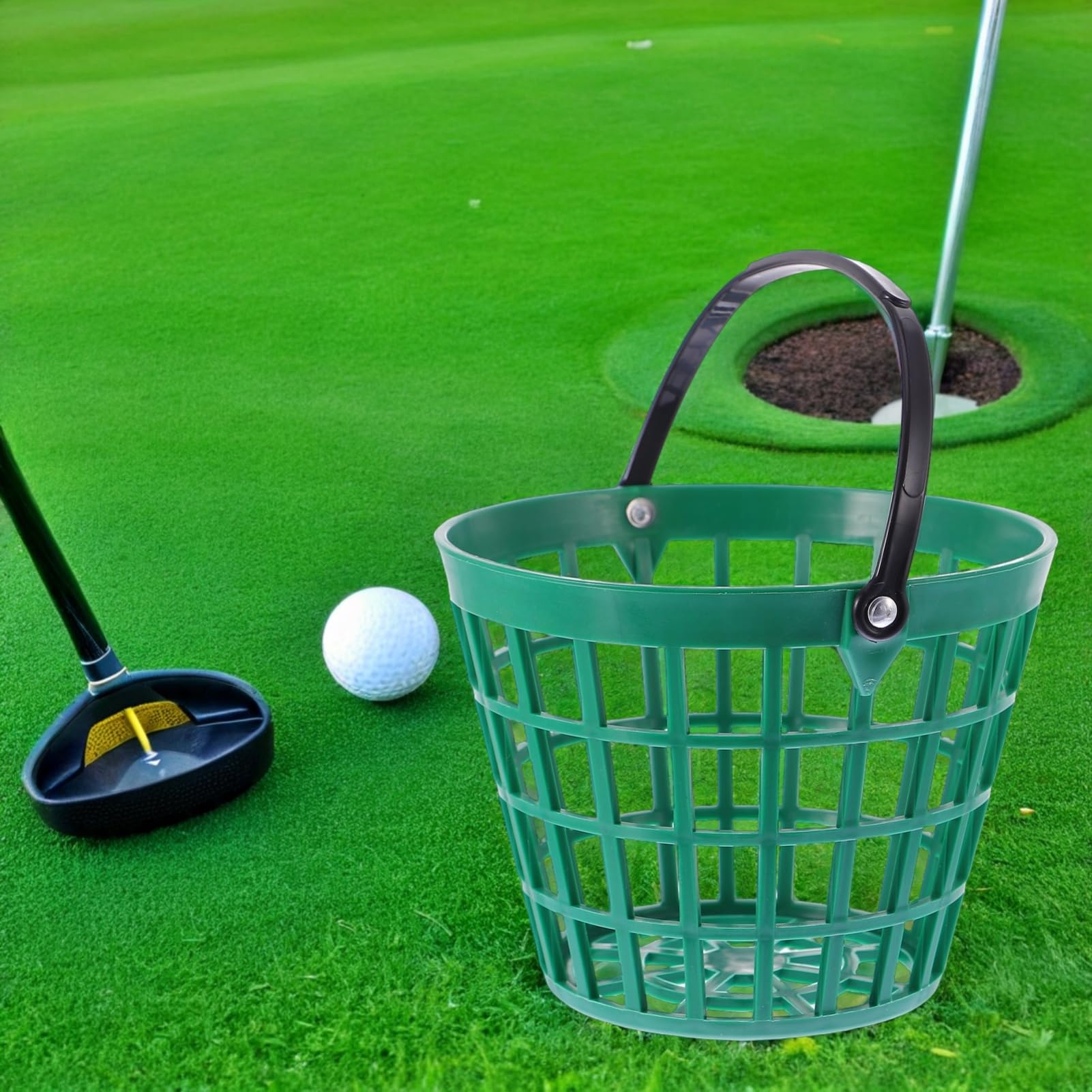 Veemoon 1 PC Cesta para - Contenedor De Nylon Resistente - Ideal para Accesorios De Estadio y Entrenamiento Diseño Práctico y Color Negro