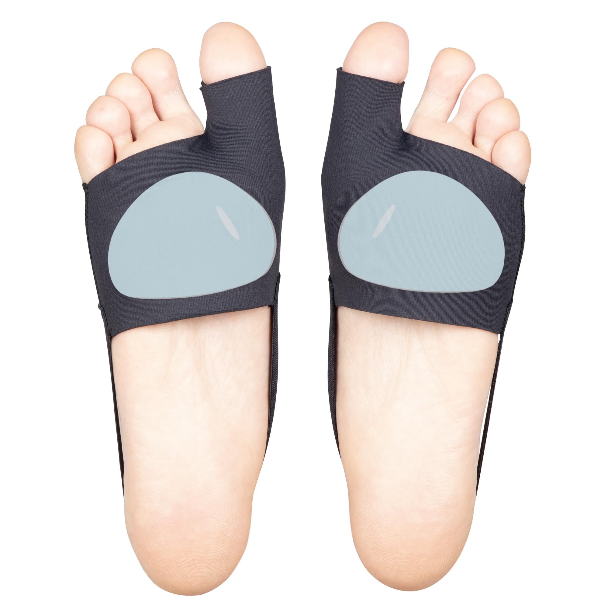 WalkMii Ball of Foot Cushions (PAIR) for Men & Women, Metatarsal Pads with Strap for Foot Pain Relief, Metatarsalgia, Neuroma, Sesamoiditis, Forefoot