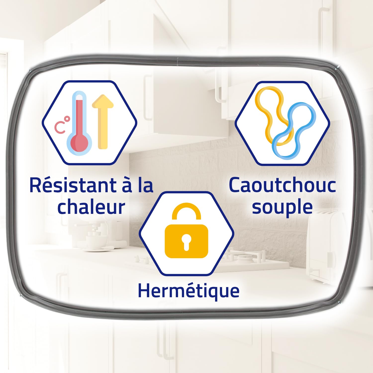 DL-pro Joint De Porte Four Pour Bosch Siemens 626168 00626168 - Joint Caoutchouc Étanchéité Complet