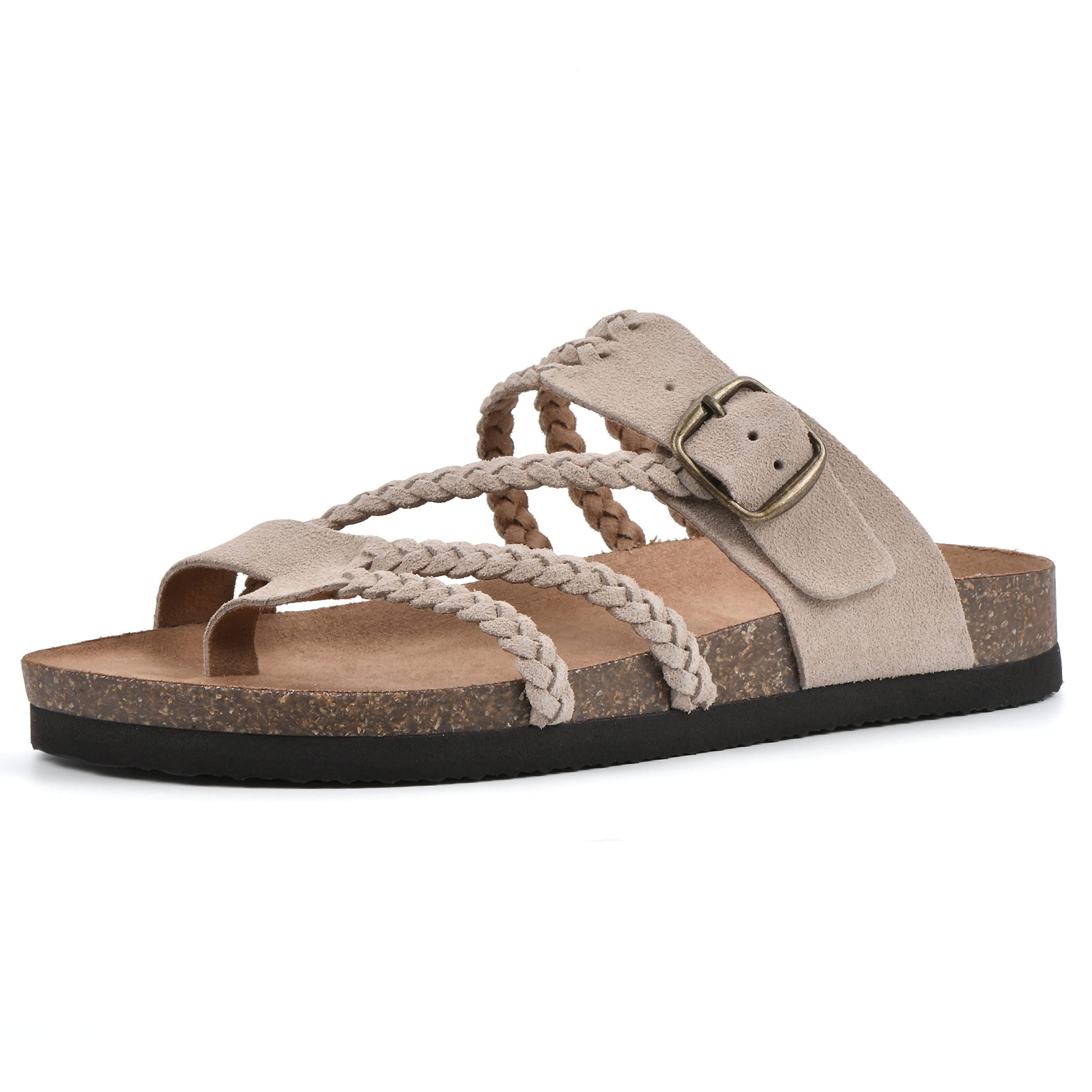 WHITE MOUNTAIN Women's Hayleigh Braided Signature Comfort-Molded Footbed Sandal