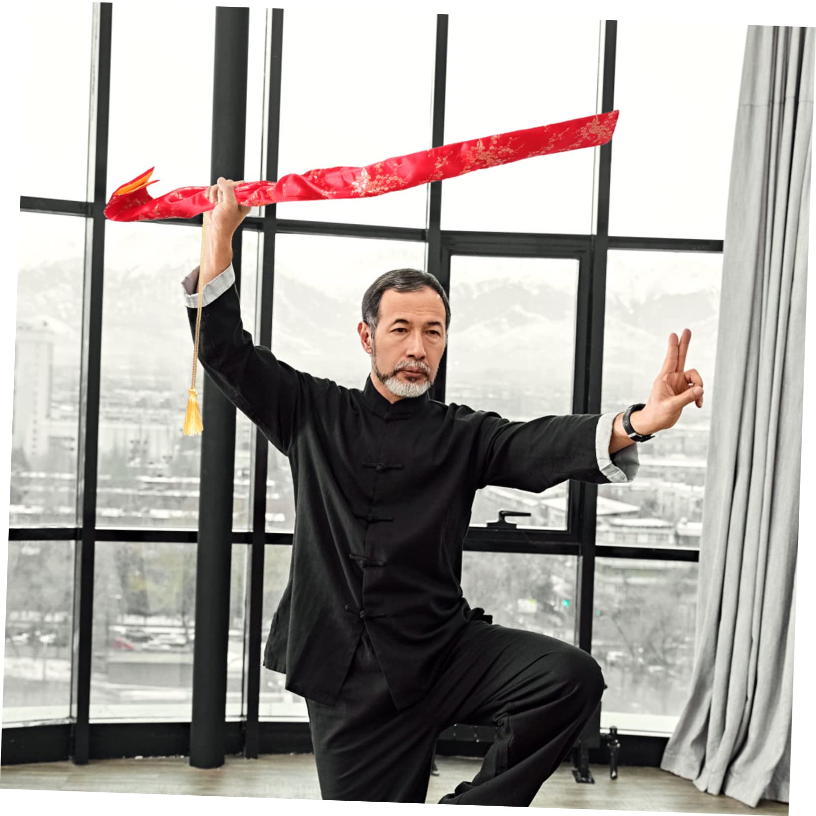 SUPVOX Vintage Silk Bag Portable and Lightweight Protective Pouch for Tai Chi and Exquisite Craftsmanship and Convenient Storage