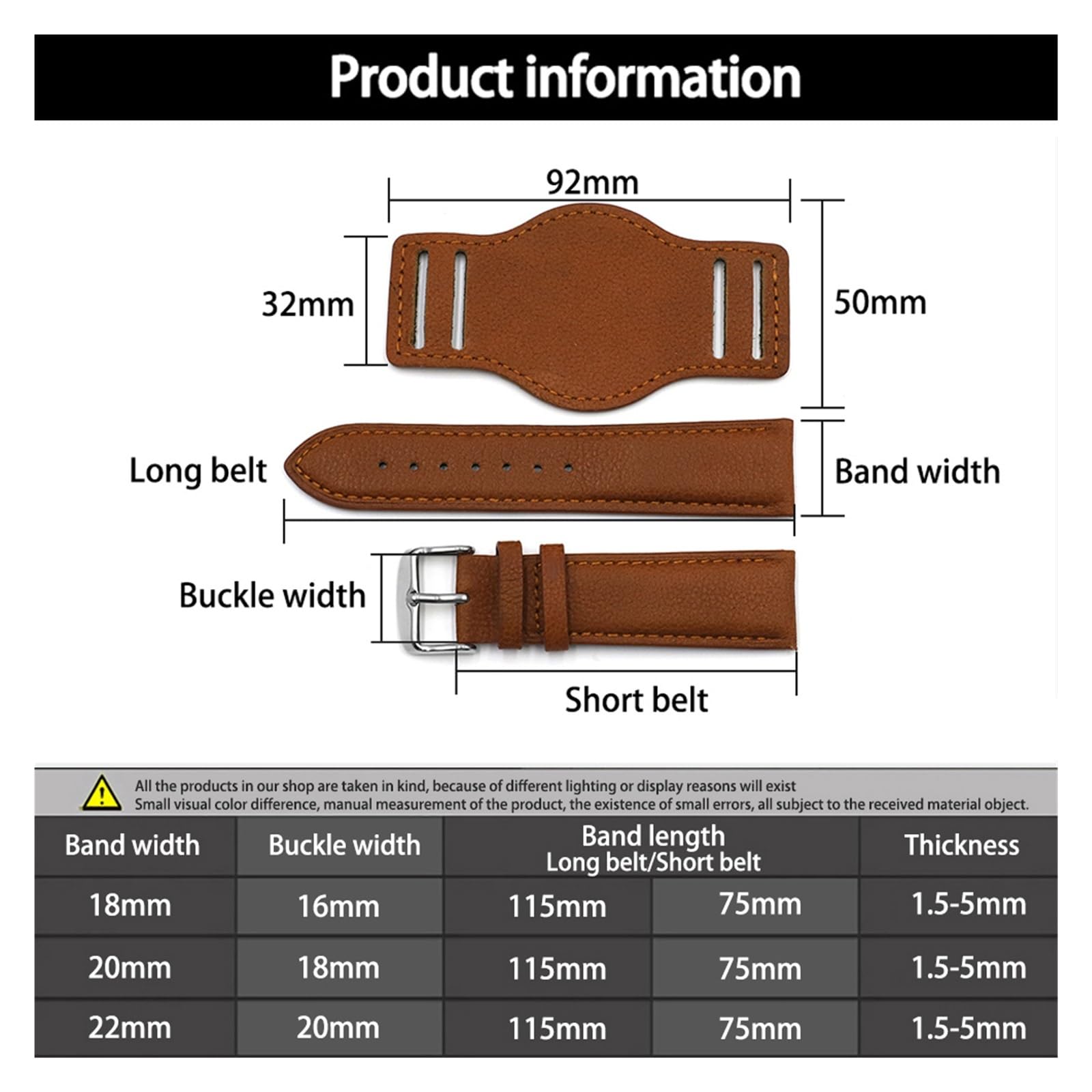 Echtes Leder -Uhren -Gurtband 18 mm 20 mm 22mm Vintage Watchband mit Matte brauner Kaffeemaschuswaffen Armbänder für Männer Uhren