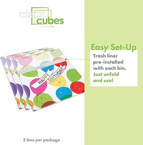 Miniatura 8 de Contenedores de basura desechables de 13 galones (paquete de 3). Contenedores de basura reutilizables y reciclaje para fiestas, eventos y más
