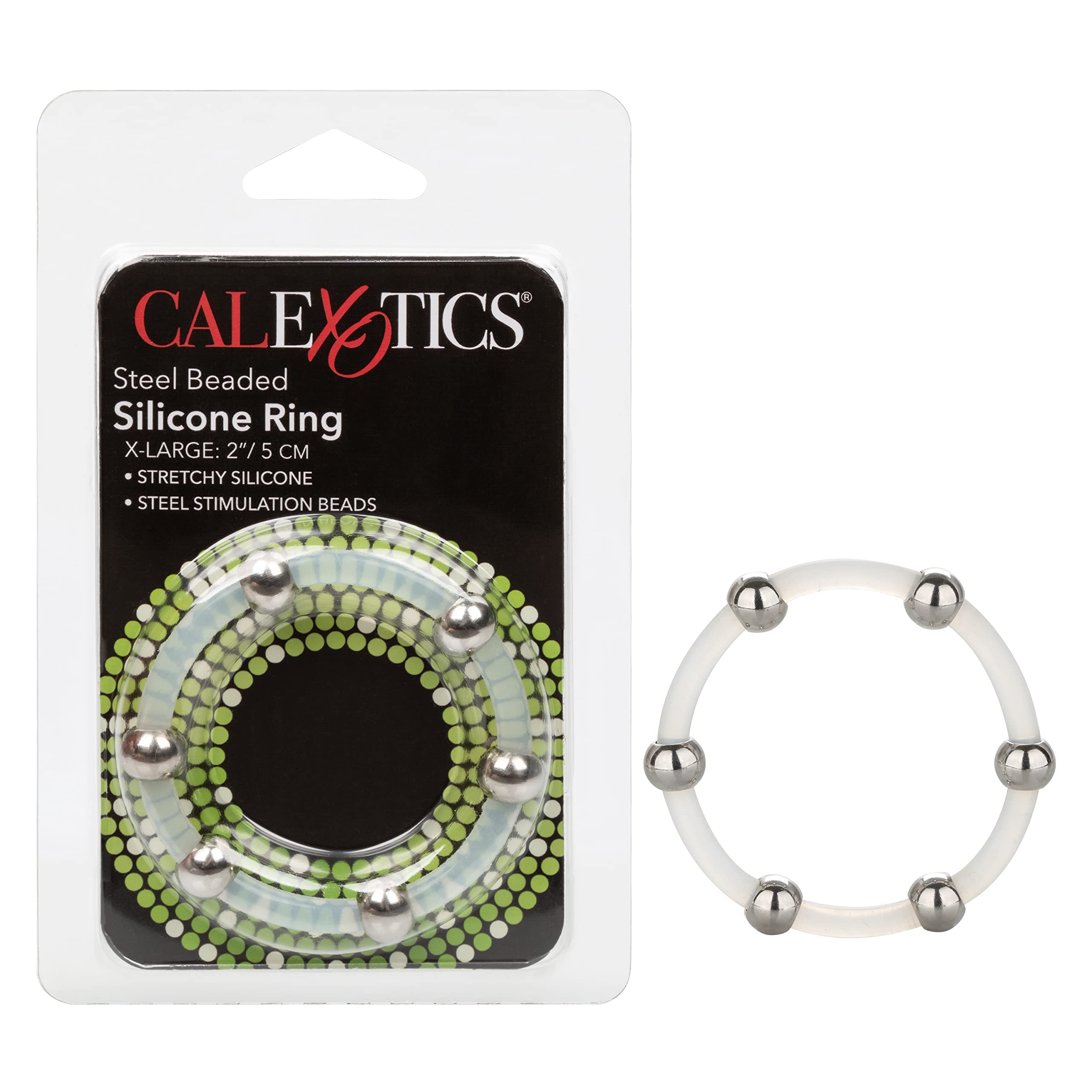 RINGS Calexotics Steel Beaded Silicone Ring XL