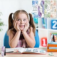 Vista 2 de 30 marcapáginas cristianos magnéticos con versículos bíblicos religiosos escriturales inspiracionales, suministros para la iglesia, clips de página