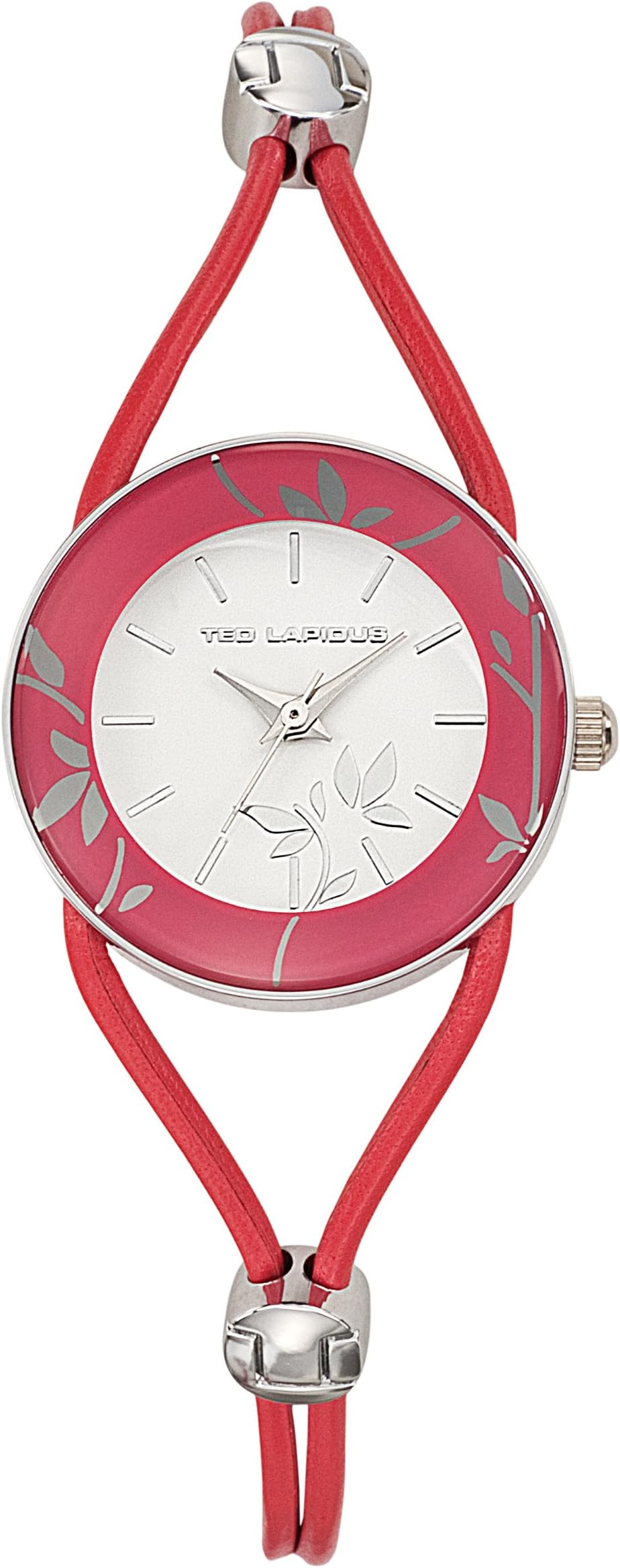 Ted Lapidus โ a0525reie โ Ladies Watch โ Analogue Quartz โ Orange Dial Orange Leather Strap