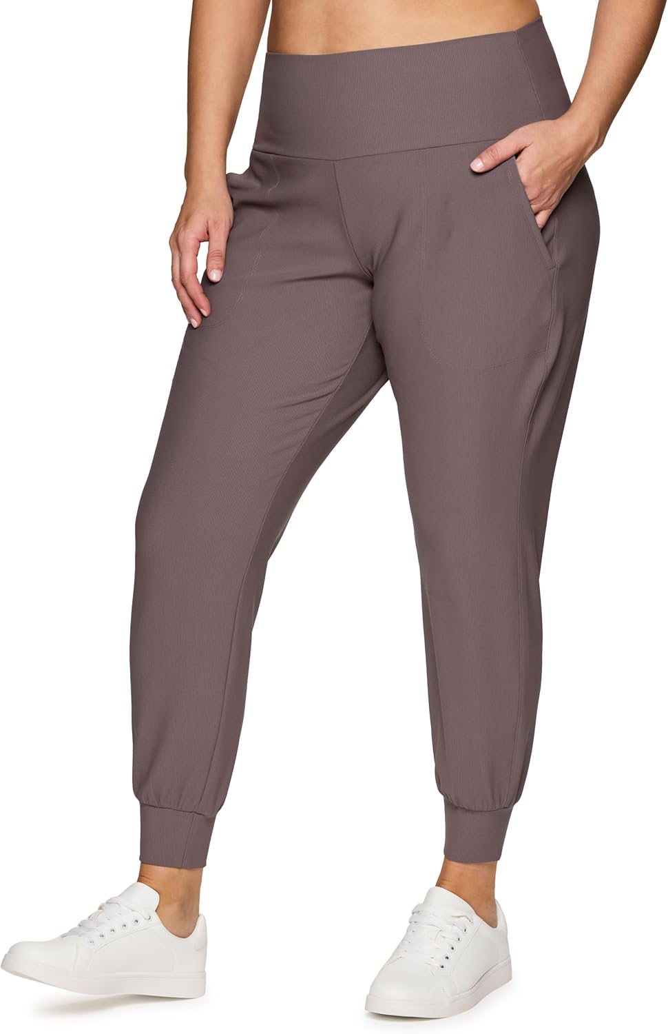RBX Joggers for Women, Lightweight Soft Ribbed Jogger Lounge Pant All Season Sweatpants with Pockets - Image 3