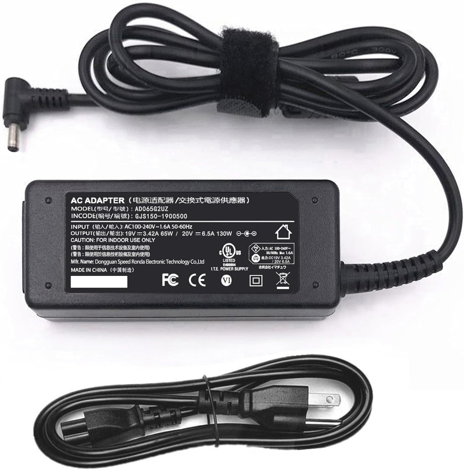 130W USB C Type C DA130PM170 Laptop Adapter Fit for Dell 5530 XPS 15 17 9570 9575 9700 9500 7410 7310 7210 9410 9510 5420 5520 5320 5510 5310 5410 5750 3560 3550 HA130PM170 AC Charger 20V 6.5A