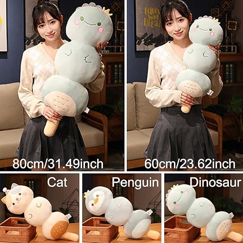 Miniatura 5 de Kekeso Almohada de felpa de pingüino, almohada de peluche de animales de pingüino, almohada suave y larga para dormir de dibujos animados para niños