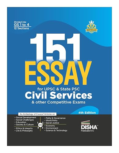 151 Essays for UPSC & State PSC Civil Services & other Competitive Exams 4th Edition