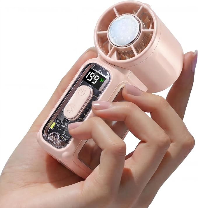 GlobalCrown Handheld Fan: Portable, Versatile Cooling for On-the-Go
