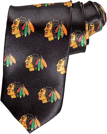 Calhoun NHL Mens All Over Team Logo Neck Tie