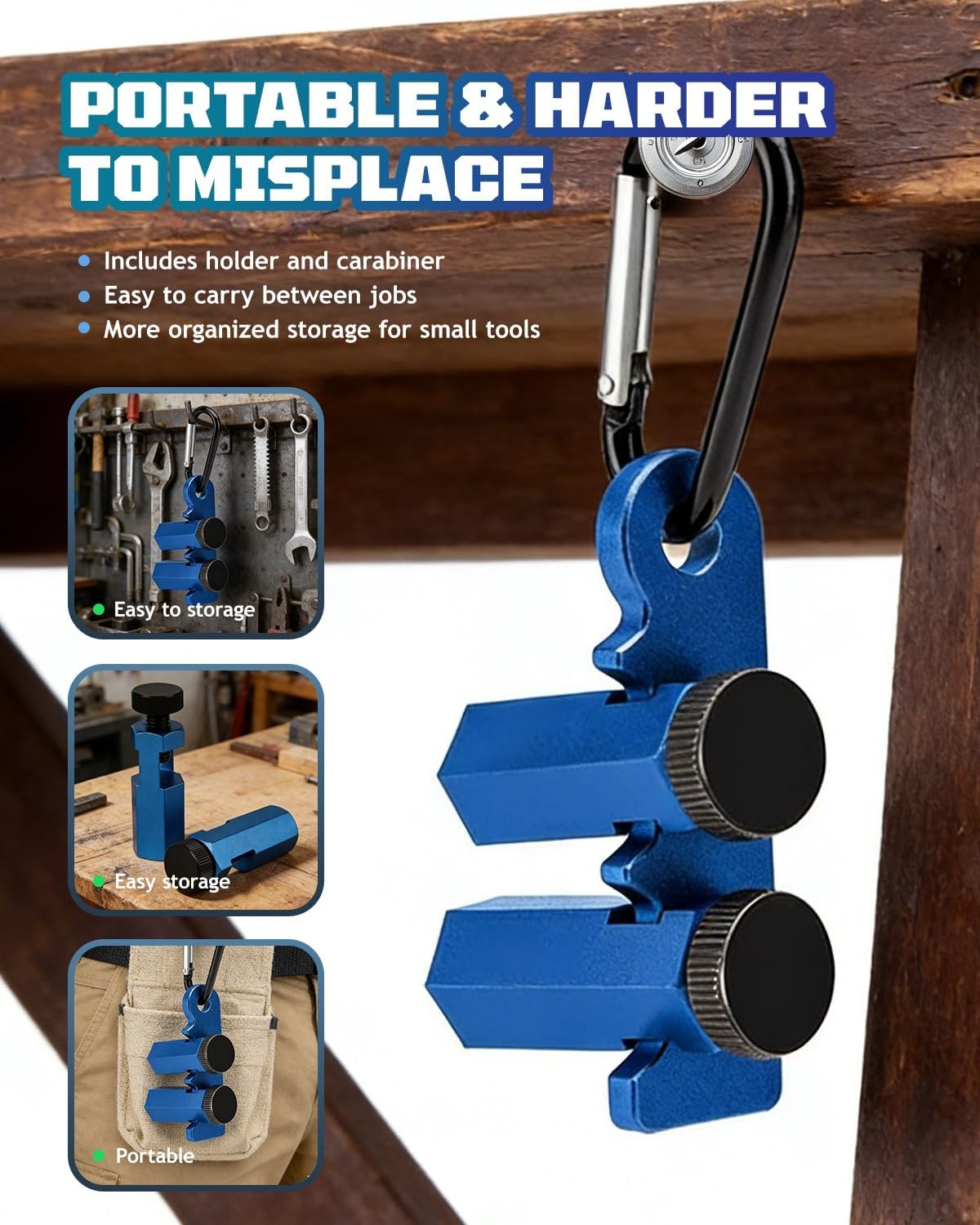 Right Angle Ruler Clamp, 2026 Upgrade Aluminum Alloy Small Circular Saw Tall Stair Gauges Tool Set for Framing Square with Holder Hook, Extend Slot Framing Square Jig for Carpentry Men(3pcs-a)