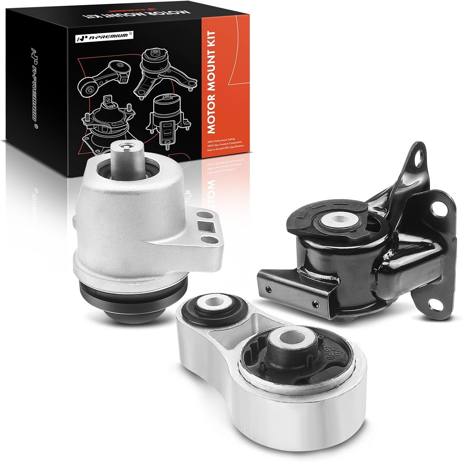 A-Premium 3PCS Engine Motor Mount Transmission Mount and Torque Strut Mount Set Compatible with Mazda CX-7 CX7 2007-2012, FWD, Automatic Transmission, Replace# EG2139060S, L2Y23904X