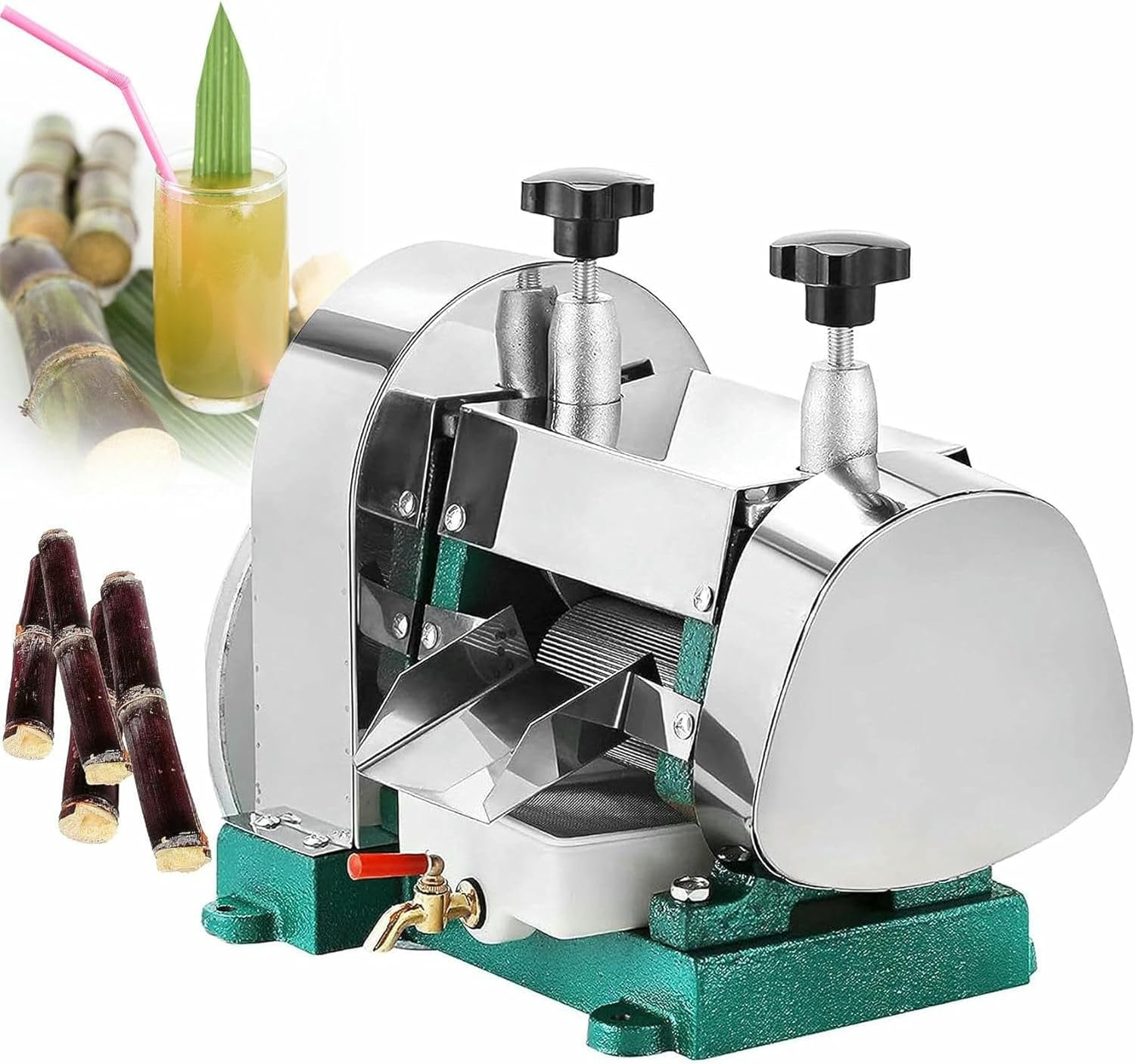 Manual Sugarcane Juicer,Sugar Cane Press Machine,Sugarcane Juice Extractor,for Fruit Shops, Beverage Shops~/