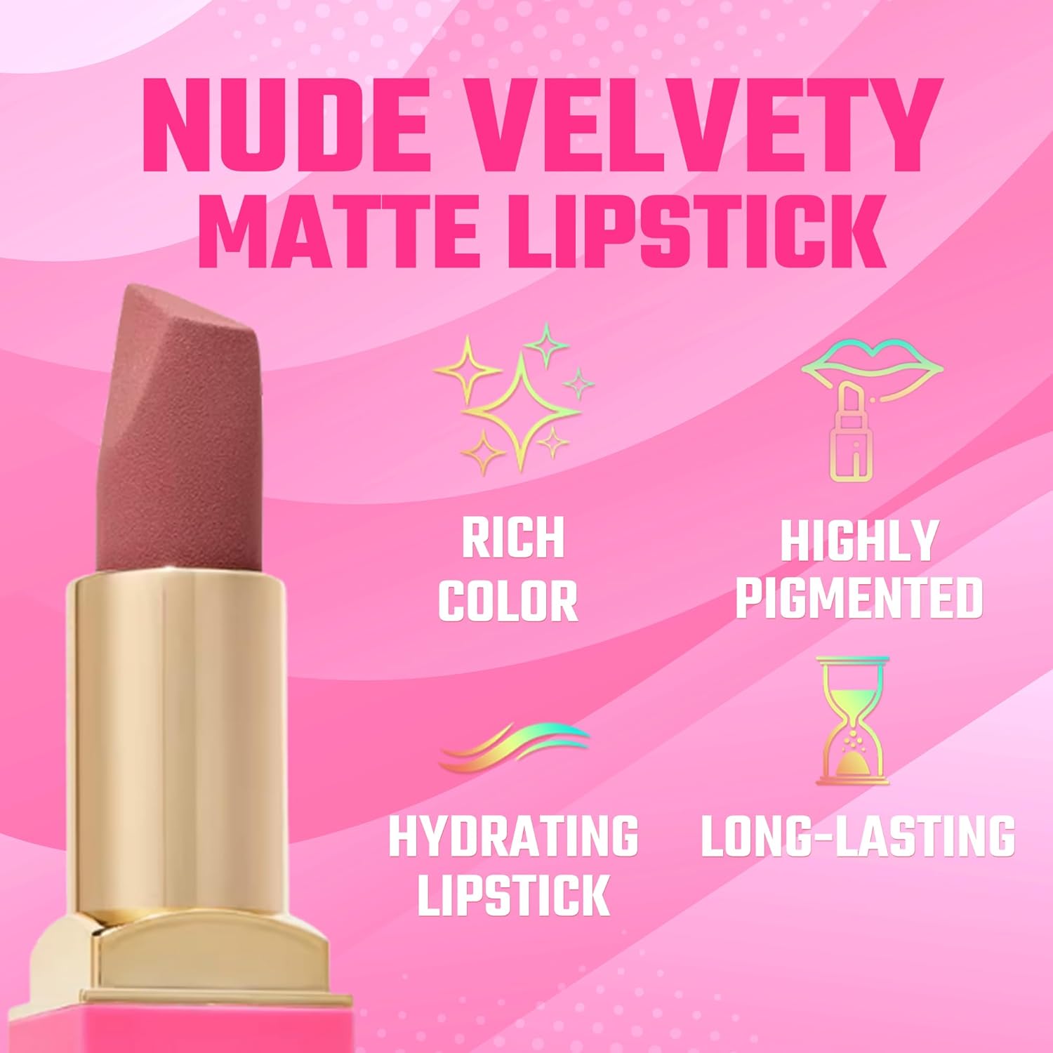 Juvia's Place The Nude Velvety Matte Lipstick A Mauve Moment - Nude, Long-lasting, Rich-Color Lip Makeup, Creamy Lipstick with Matte Finish, Beauty & Lip Products - Image 2