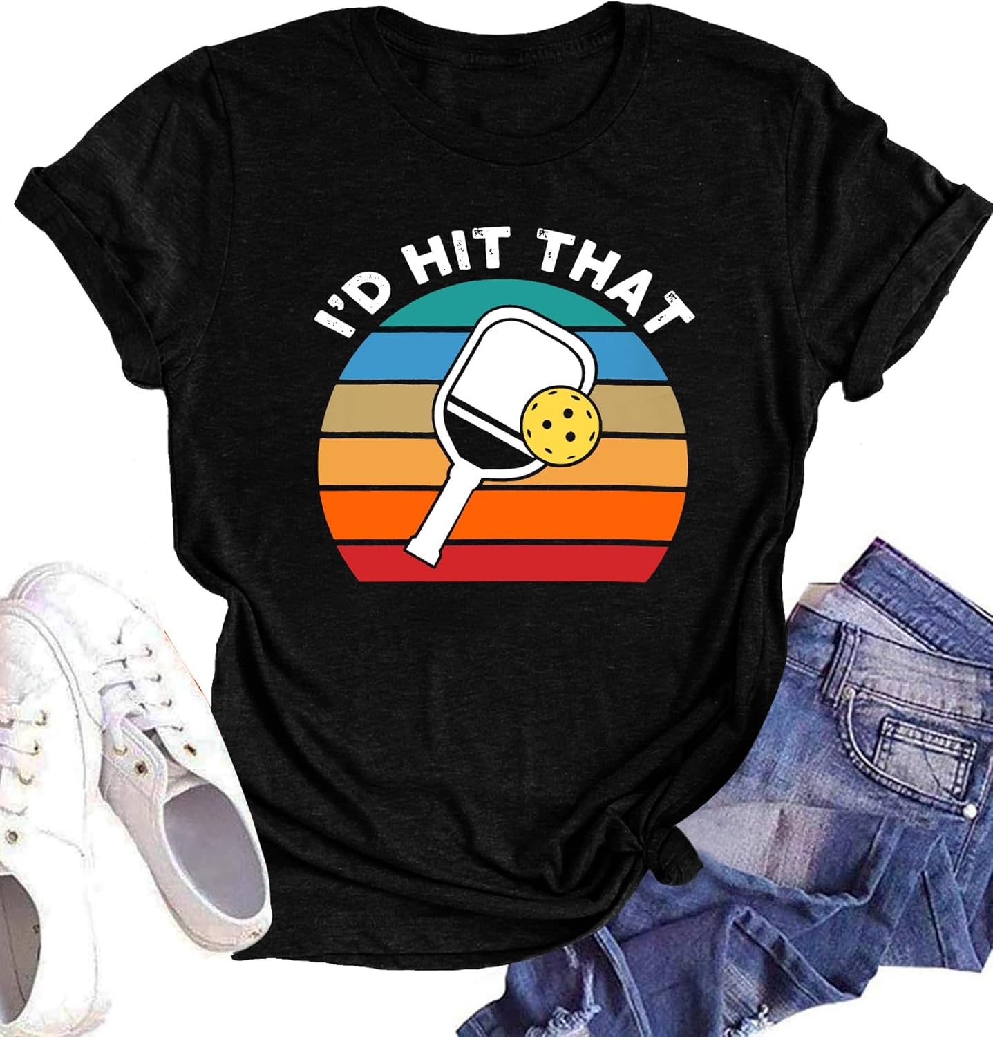 Pickleball Shirt Women Pickleball Player TShirts I'd Hit
