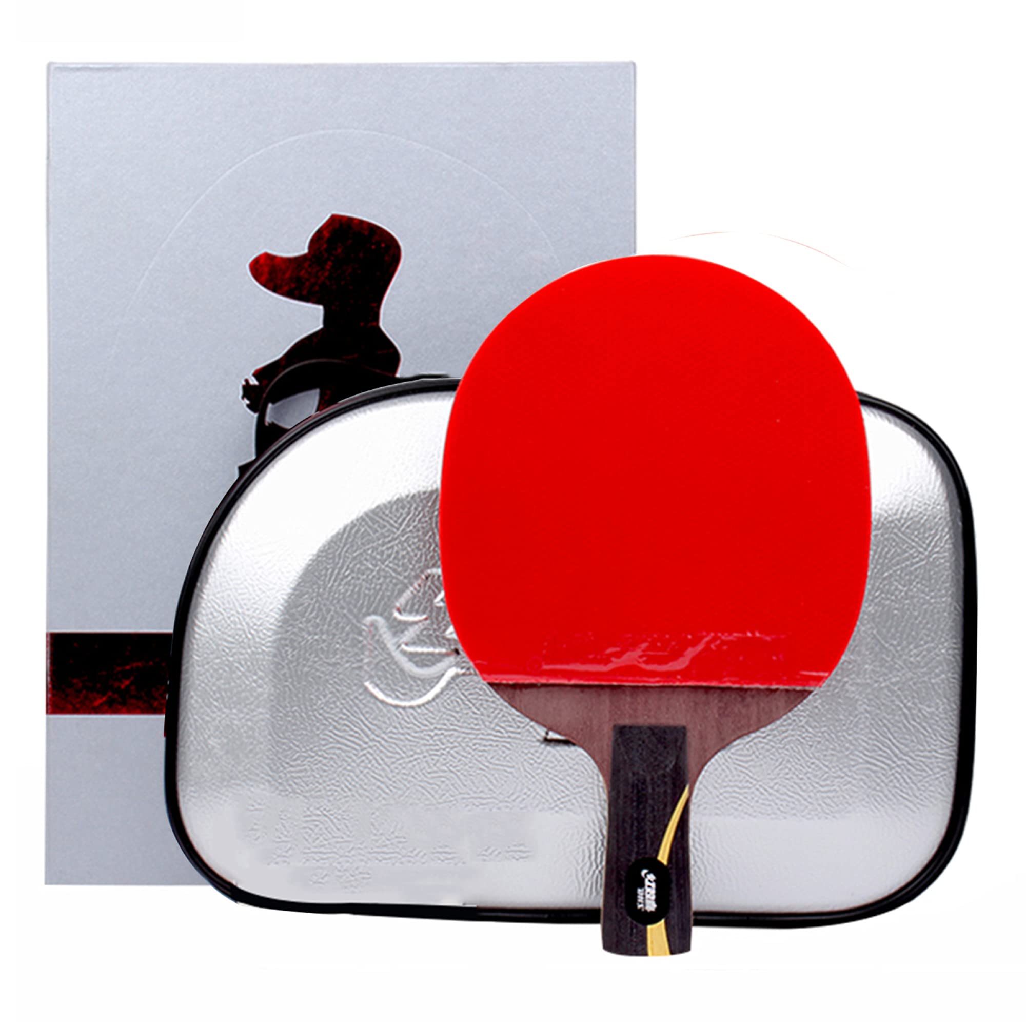 Table Tennis Bats, Offensive Ping Pong Racket,Pro Table Tennis Bat for Increased Control,Spin and Speed,Powerful