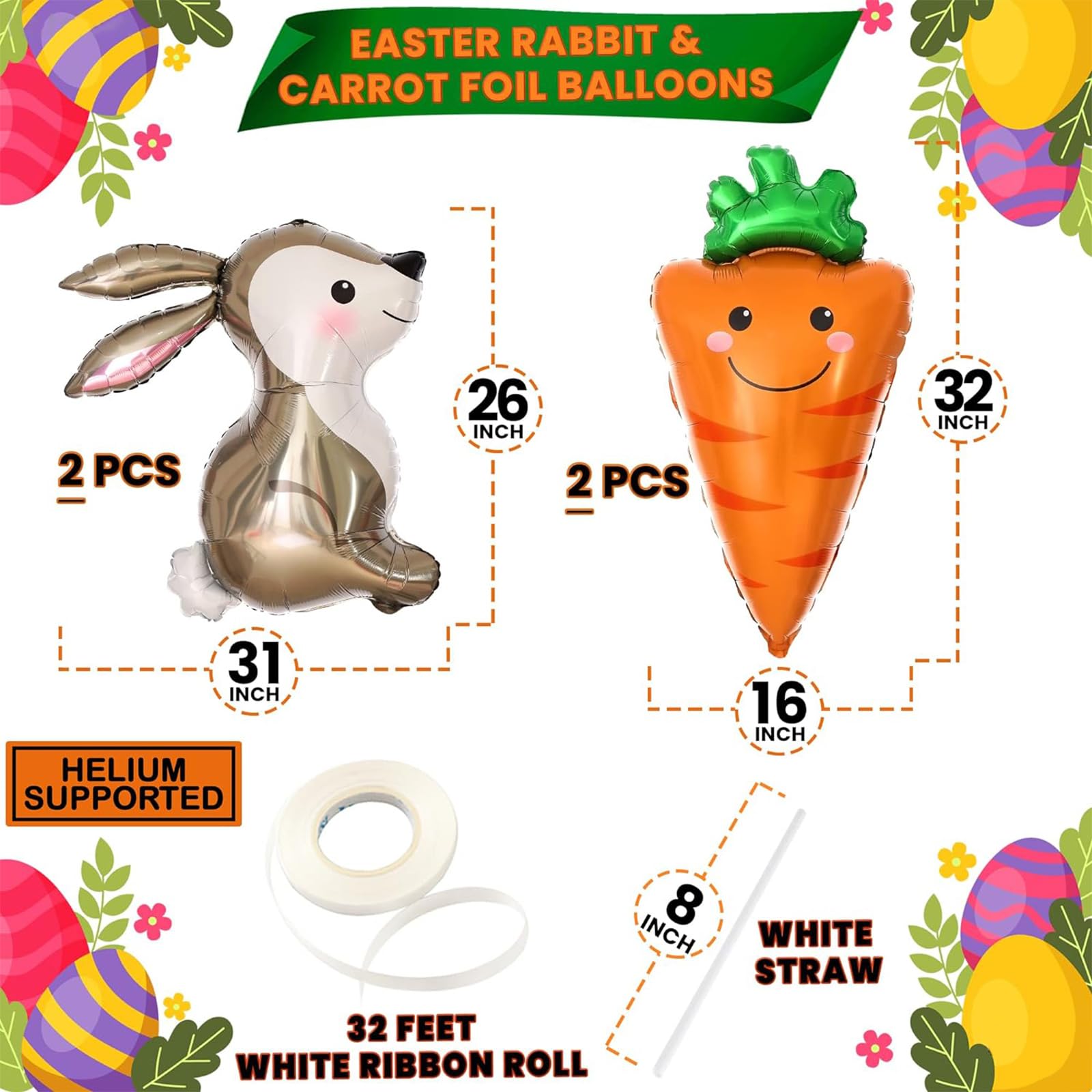 Addobbi Pasquali Amazon 4 Carote Di Pasqua In Feltro - Decorazioni