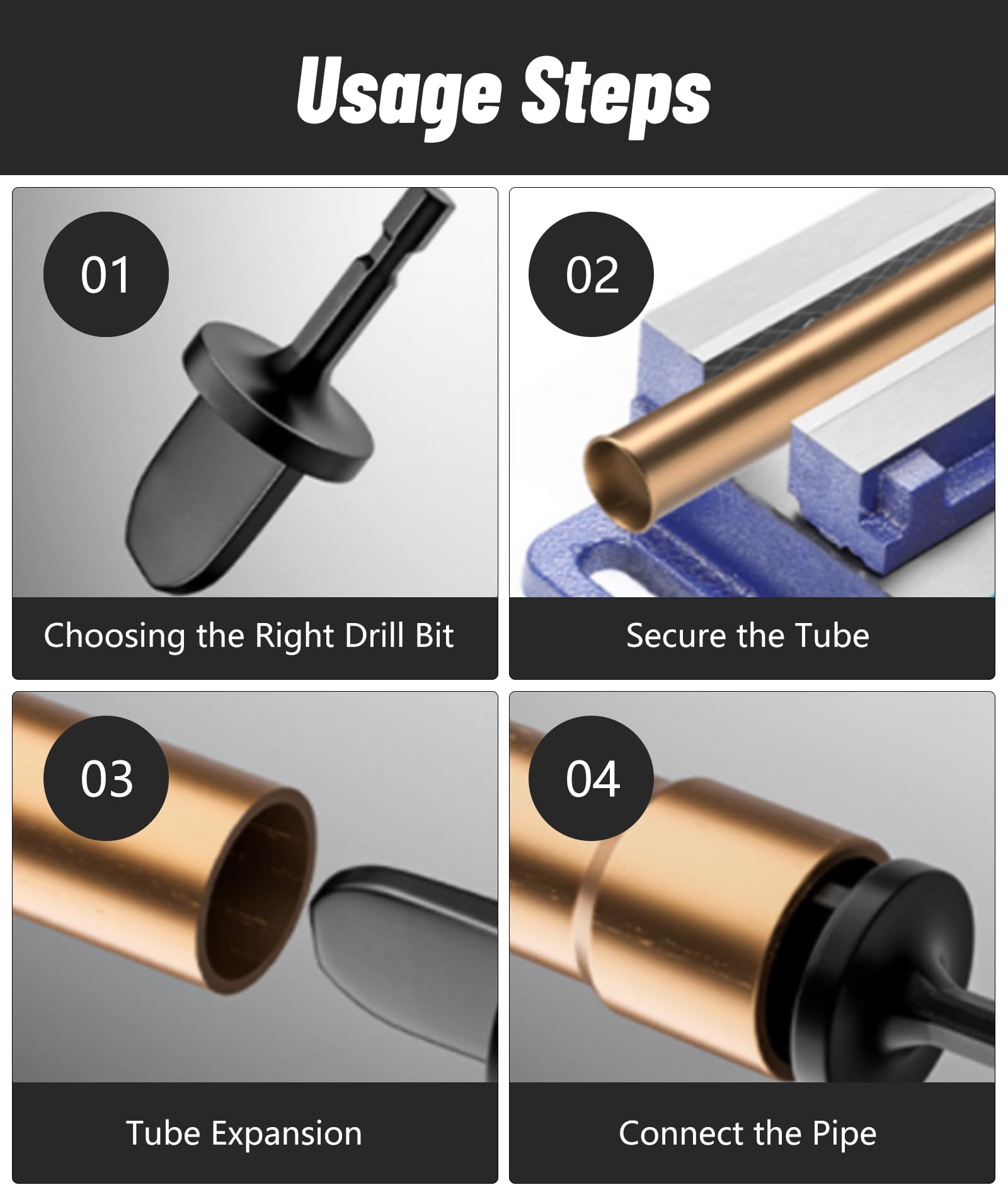 Set Espansori Per Tubi In Rame - 6 Pezzi Per Riparazioni HVAC