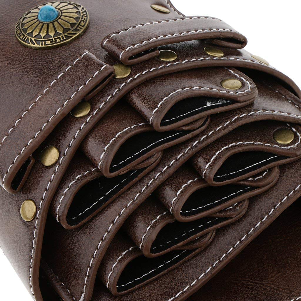 Leder Friseurtasche Scherenbeutel Werkzeugtasche Hüfttasche für Salon Friseur Stylist