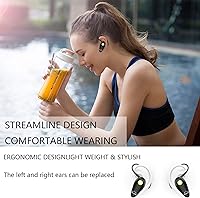 Vista 5 de Auricular Bluetooth, V5.0 Ultraligero Inalámbrico Auricular Teléfono Celular con Micrófono Auricular Control de Volumen, Auriculares Manos Libres