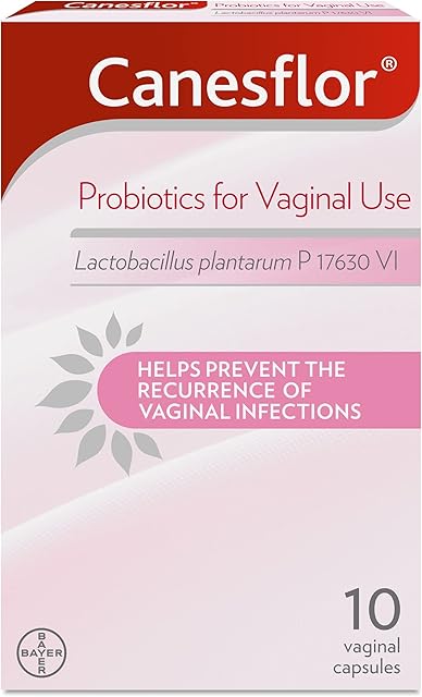 Canesflor Vaginal Probiotics | Helps Prevent Recurrence of Vaginal Infections Such as Thrush | Clinically Proven - Pack of 10 Vaginal Capsules (Pack of 1)