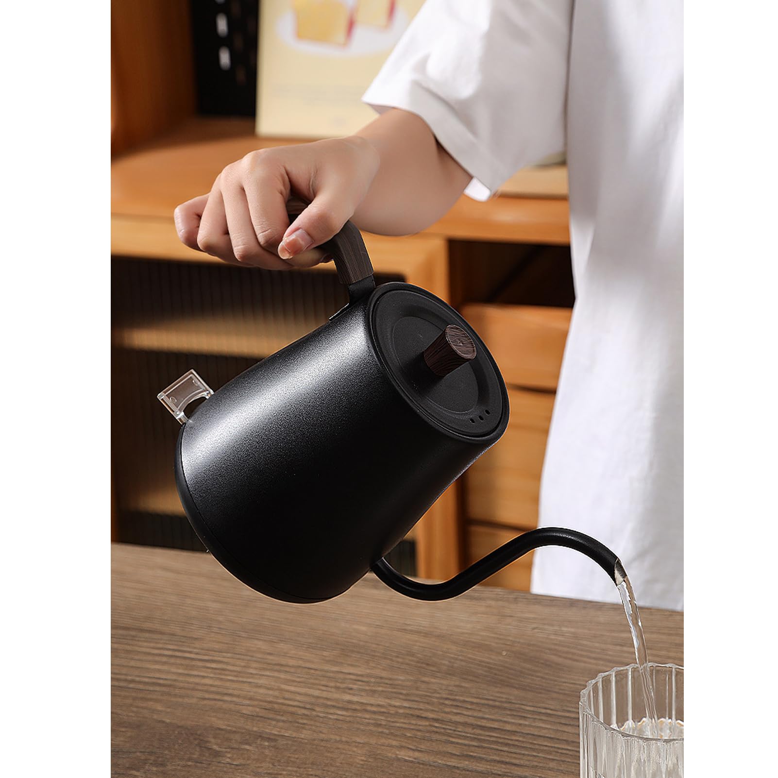 Hervidor Eléctrico de Ebullición Rápida, Hervidor de Ebullición Rápida de Acero Inoxidable 304, 800 Ml, 1000 W, Protección de Ebullición en Seco Y Apagado Automático para Té de Agua Caliente O
