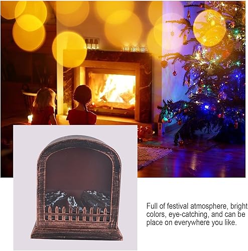 Miniatura 5 de Creative Fireplace Lamp Decoration Battery USB Powered Simulation Lantern for Holiday Festival Light Decor Classic Firewood Style for Party Wedding