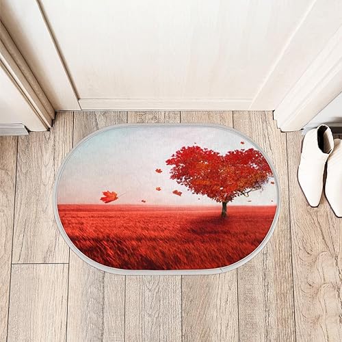 Miniatura 3 de Love Maple Tree Bathroom Rugs Bath Mat 15.7x23.6 in Extra Soft Shaggy Memory Foam Shower Rug Non Slip Absorbent Throw Rugs Machine Washable Plush