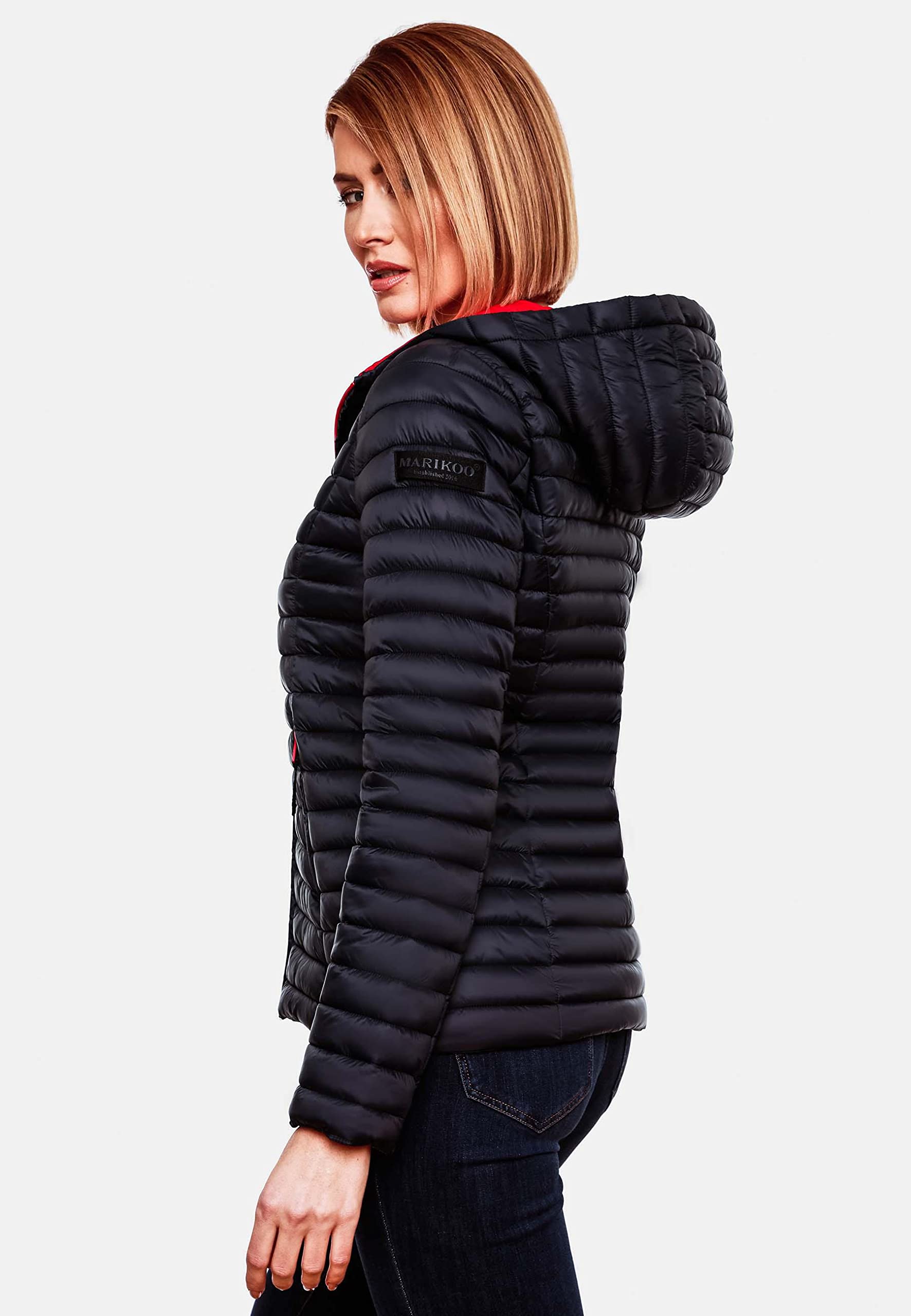 MARIKOO Giacca da donna leggera trapuntata con cappuccio Asraa XS-3XL
