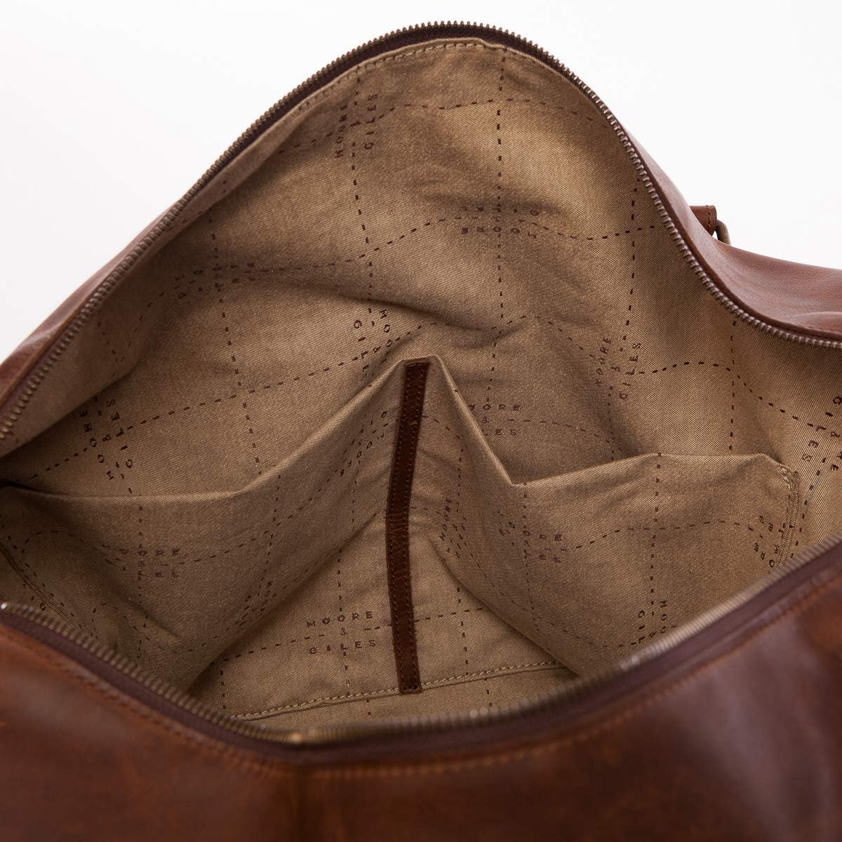 Moore and Giles Booker Cabin Duffel in Brown Baldwin Oak Leather