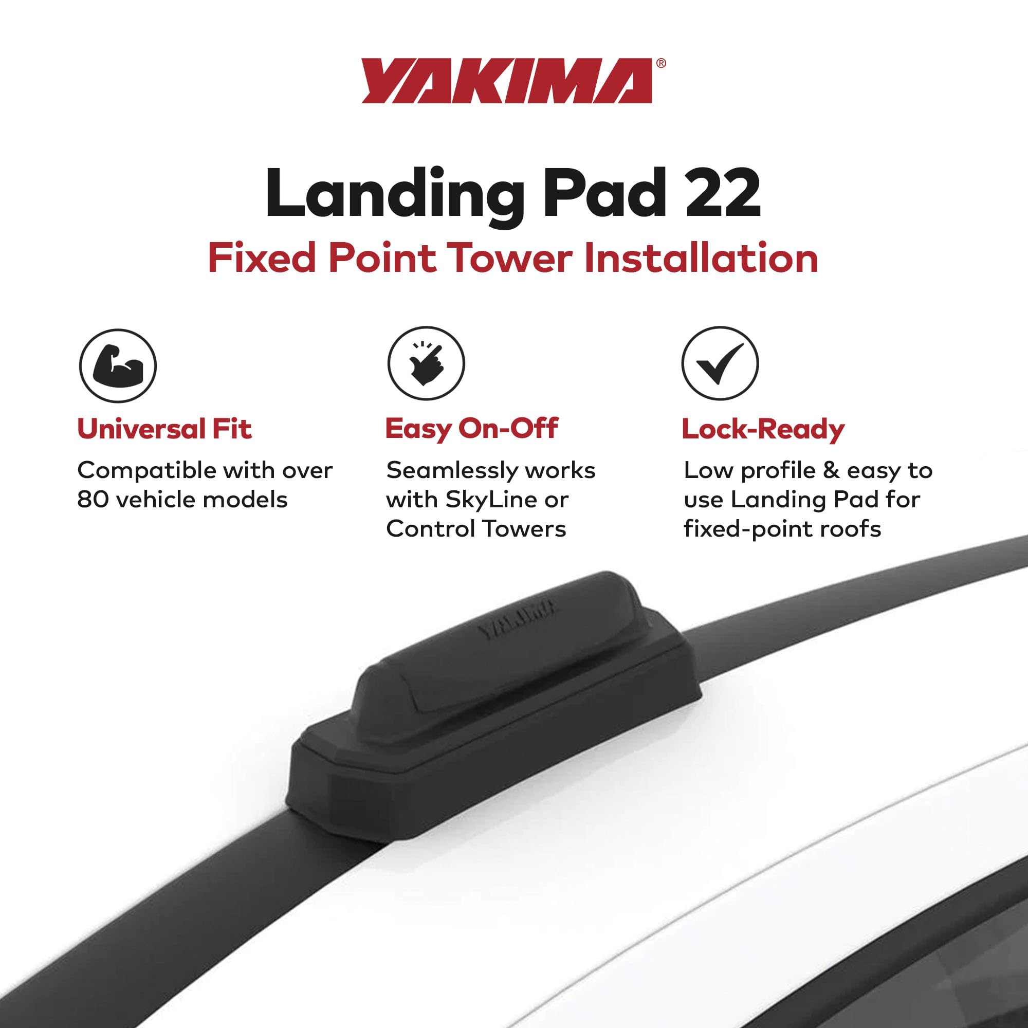 Yakima Landing Pad 22 Replacement Body - Roof Rack Mounting Base Only