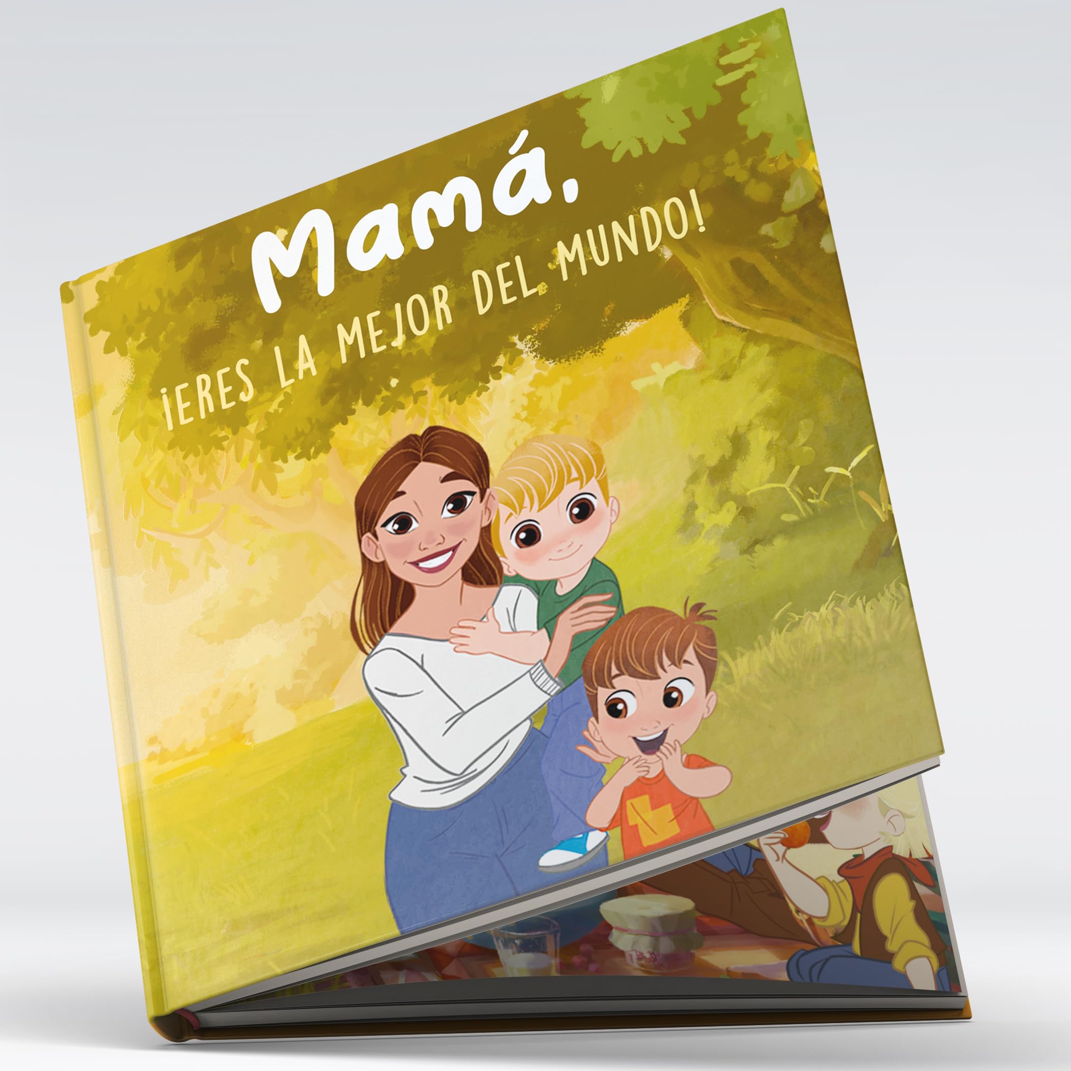 Cuento personalizado para mamá | Libro infantil con nombre y avatar de mamá+ hijos | Regalo para Día de la Madre, Cumpleaños o una ocasión especial