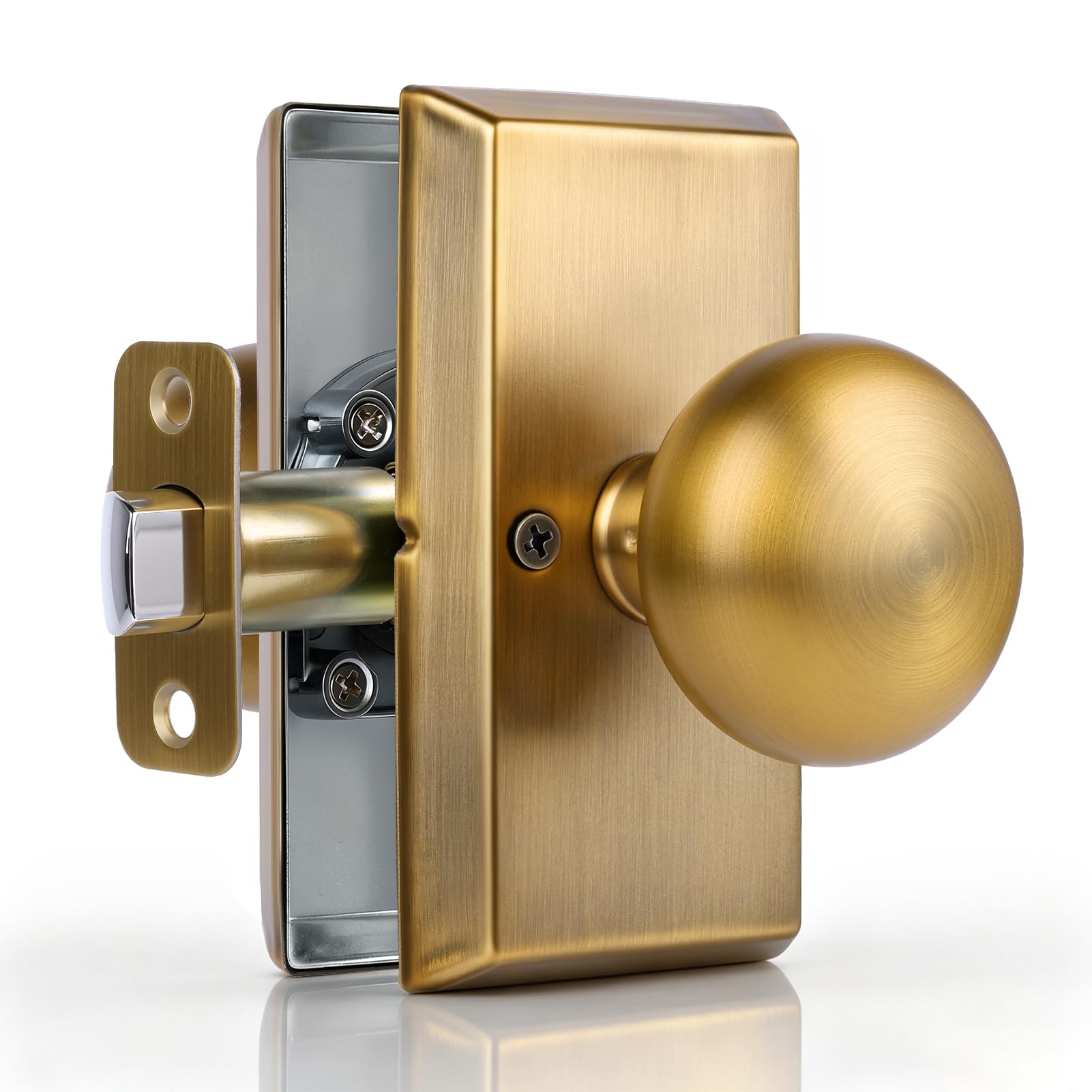 Matte Black Door Knobs - Privacy Lock & Modern Design -22