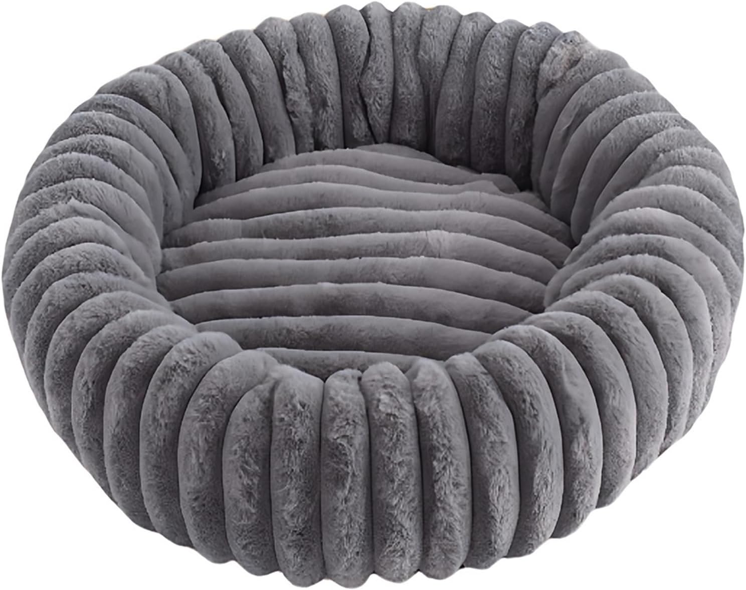 Compatible for Plush Round Pet Mat, Thickened Winter Warm Cat Bed with Bite-Resistant & Non-Slip Base(Small)