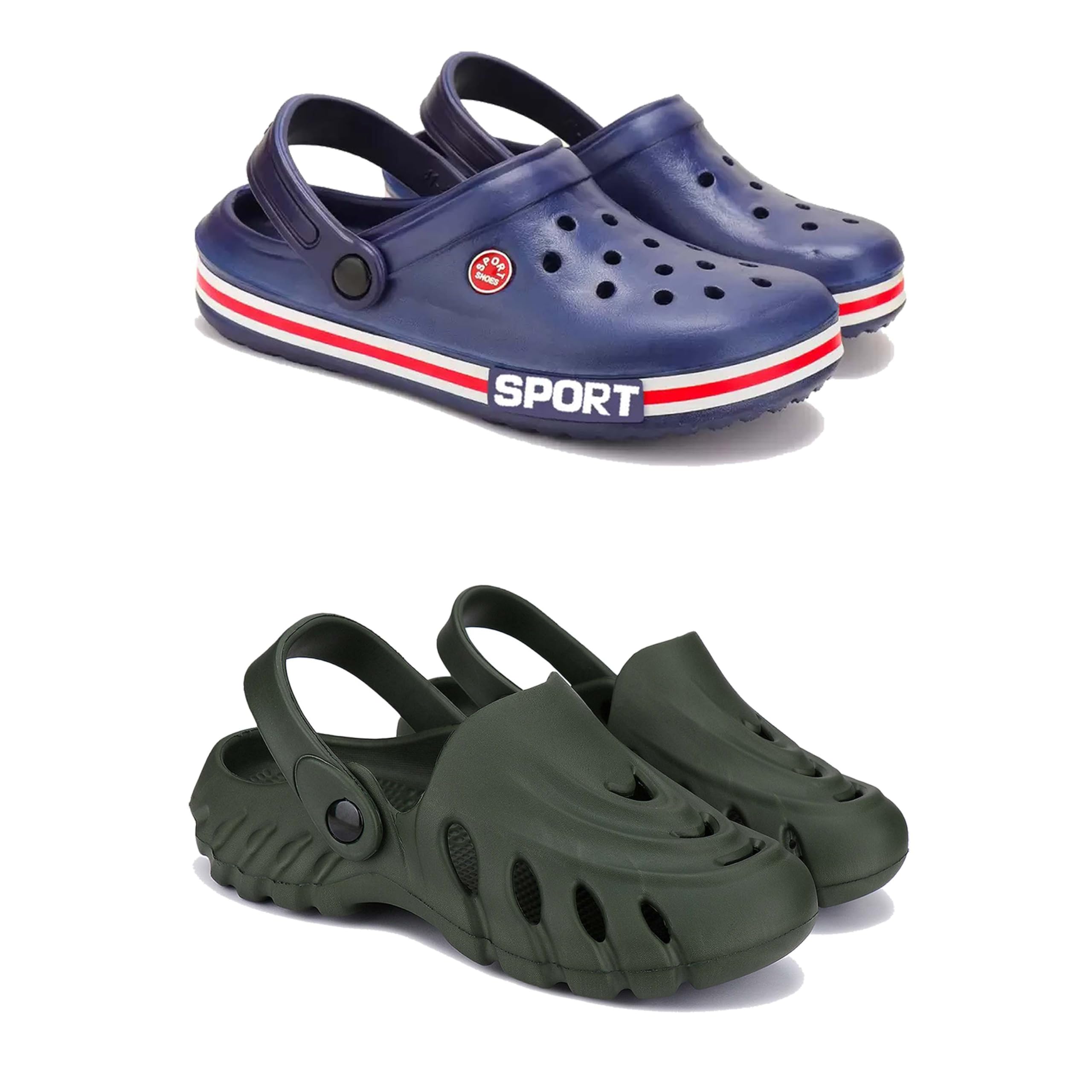 Men's Sandals Clogs | Lightweight Wear| Stylish & Easy to Wear For Men's GP-SAN-(2-COMBO)-3015-3137