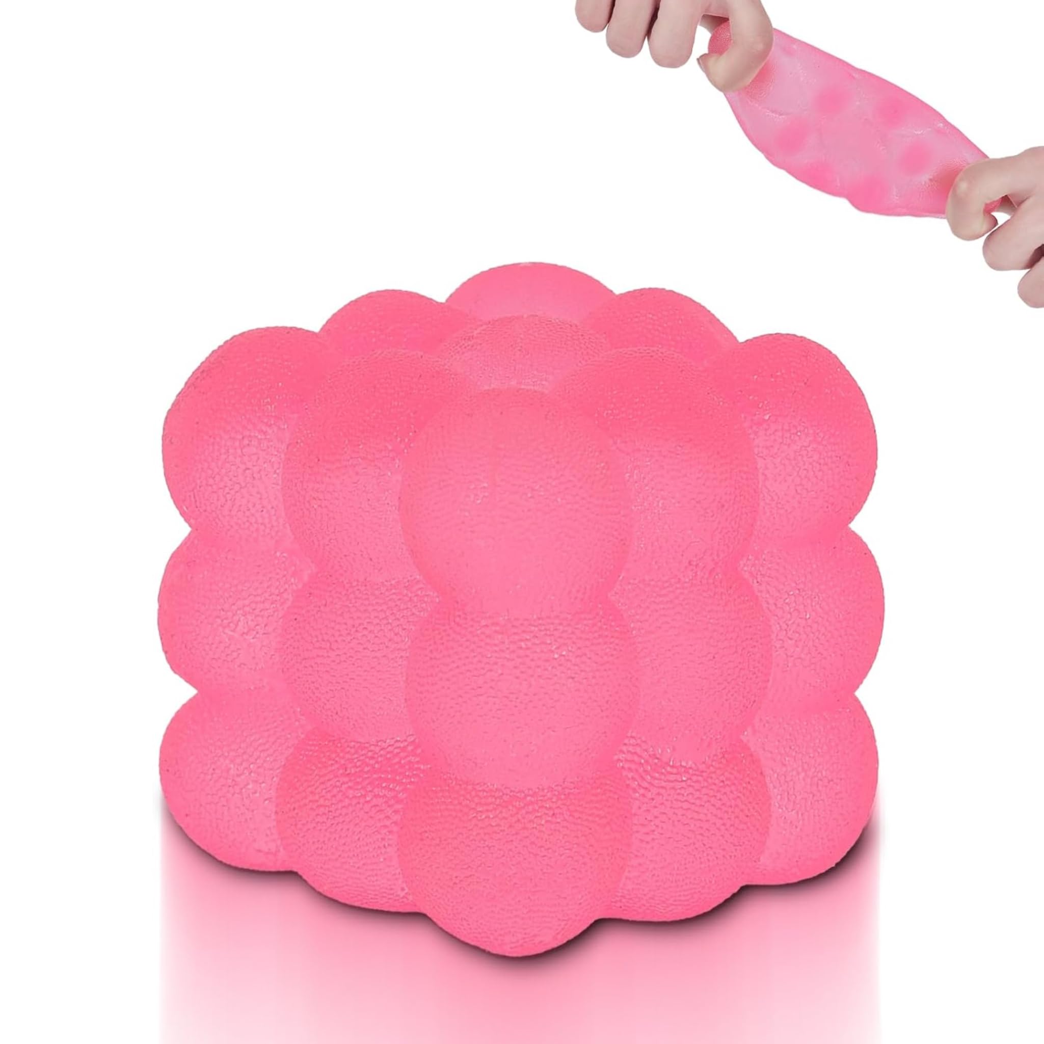 Squishy Toys Enhanced Thickened,QIANSSE1.97in Durable Fidget Toy with Sturdy Design for Sensory Play Stress Release, Autism Friendly Suitable for 3+ Adults (Pink)