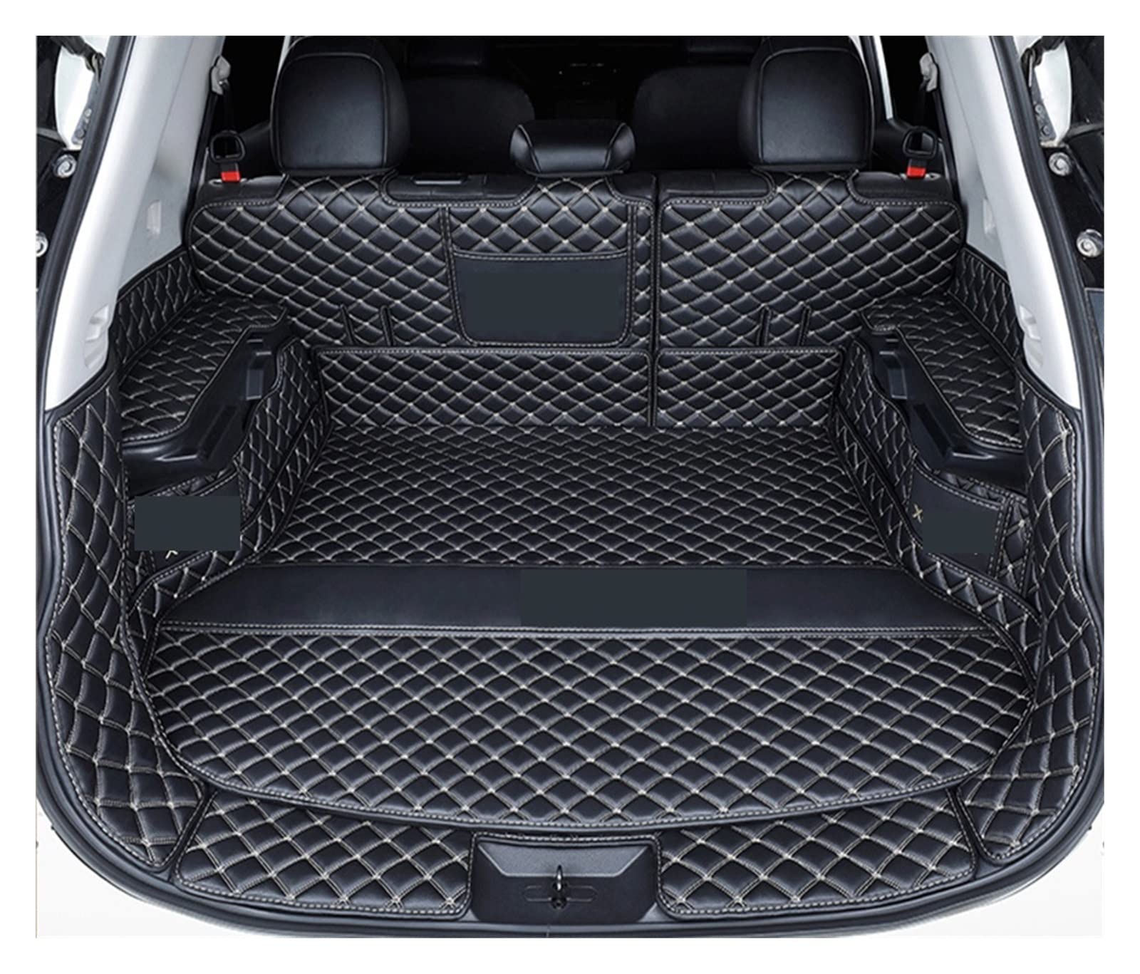 Tapete Maletero Ssangyong Rexton II 2006-2012 PE Alfombrilla Para Maletero SsangYong Rexton II 2006-2012 - Protección Total Con Bordes Altos Alfombrilla Pe Rexton Ii 2006-2012