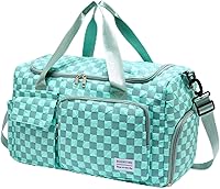 Vista 417 de Pequeña bolsa de gimnasio para mujer, bolsa de viaje con compartimento para zapatos