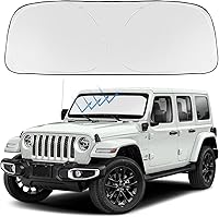 Vista 56 de Proadsy 2025 - Parasol para parabrisas actualizado con ajuste personalizado para Nissan Rogue 2014-2020, protector plegable de 4 capas