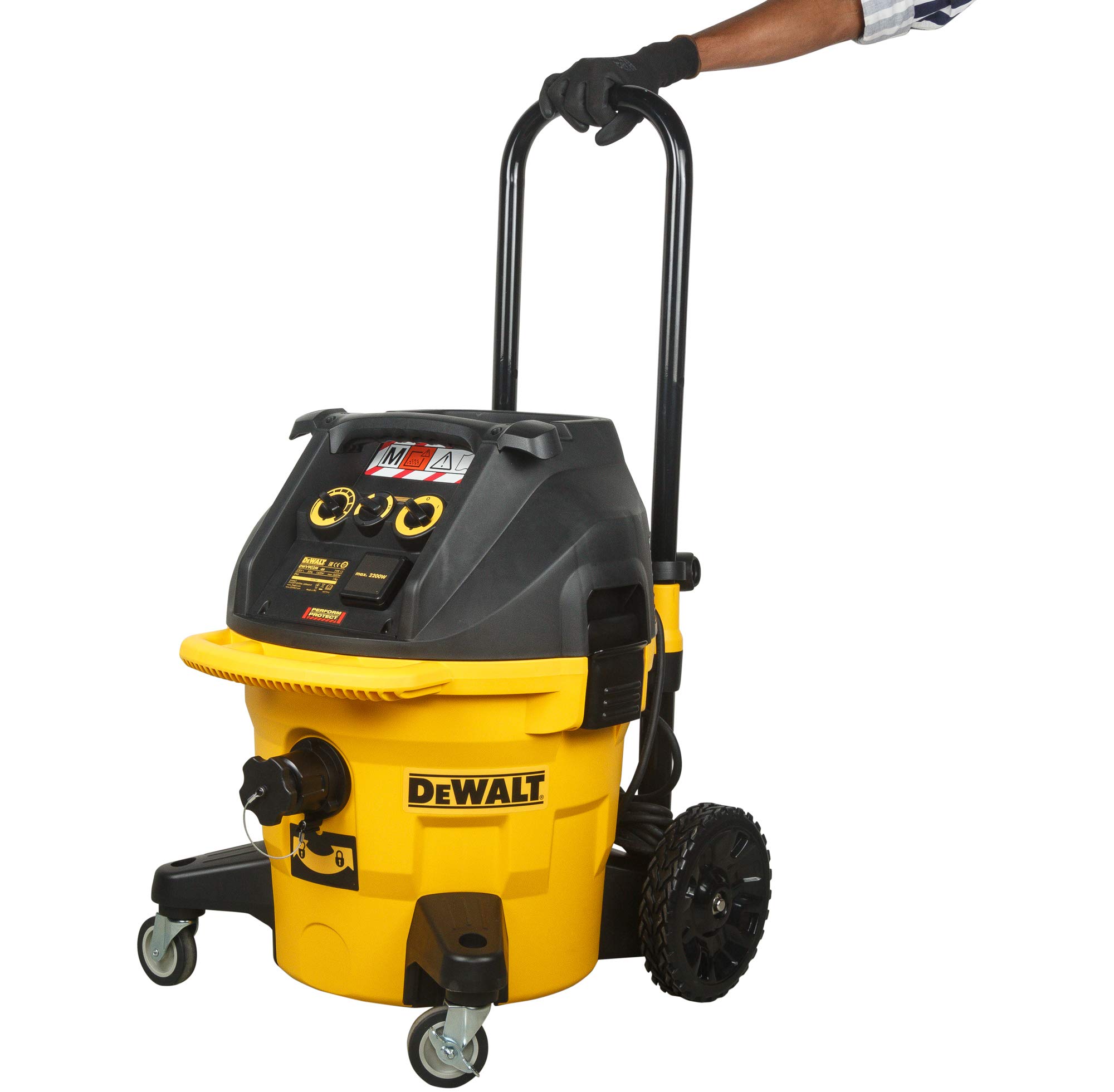 DEWALT DWV902M-QS aspiratore solidi/liquidi lt.38 1400w