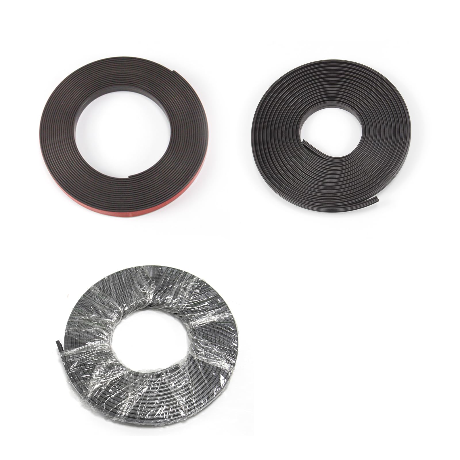 NeatiEase Window Screen Accessories, 3M Magnetic Tape, 3M Feet Grooved Magnetic Tape, 3M Feet Grooved Plastic Strip（Grey)