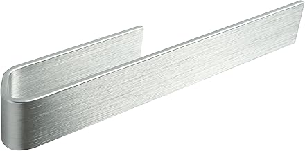 Design Hamburg Kitchen Towel Hanger I Hang Adhesive Rags I No Drill I Modern Kitchen Towel Sink Holder | Brushed Silver