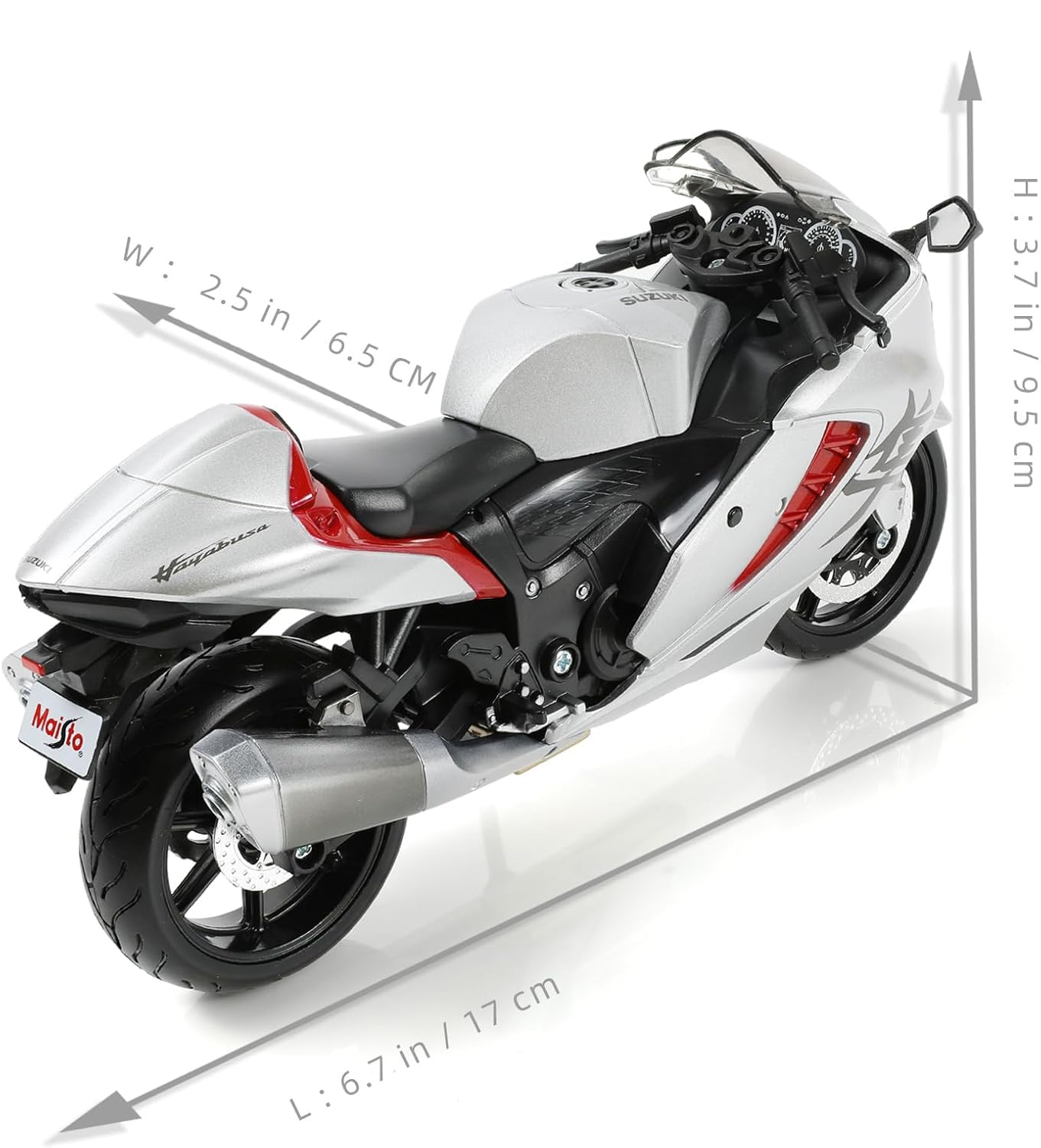 Hot Wheels SUZUKİ HAYABUSA 1:12 ÖLÇEK MAİSTO LİSANSLI