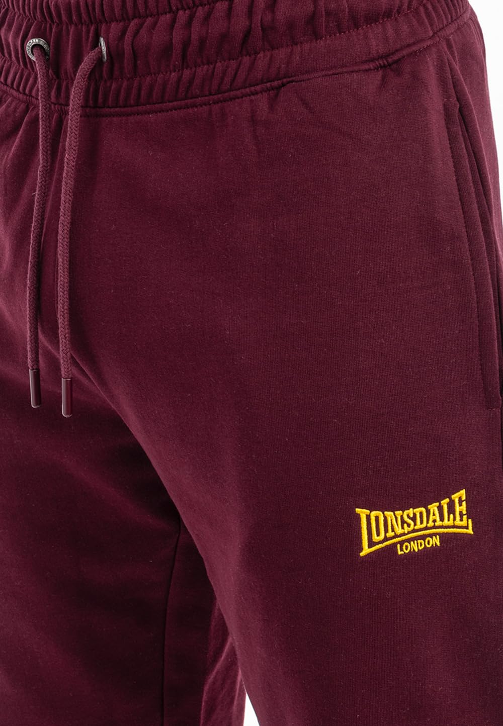 Lonsdale London SUMBURGH Uomo Pantaloni Tuta Borgogna